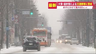 北海道に"冬の嵐" 最大60センチのドカ雪予想…湿った雪による停電、ホワイトアウト、高波などに警戒を (22/01/11 19:00)