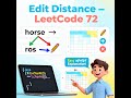 LeetCode 72: Edit Distance Explained in Telugu | Dynamic Programming