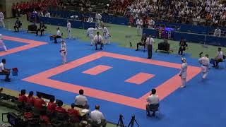 2019年IH 空手道 男子 団体組手 準々決勝 日本航空（山梨）  × 福工大福井（福井）