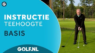 Golf instructie: Teehoogte de basis