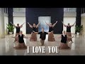 I LOVE YOU - line dance demo by The Ladies class
