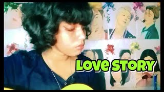 Indila - Love Story (speed up) vocal acoustic cover by Angela