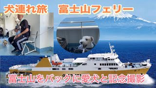 【犬連れ旅　富士山フェリー】　やっと⁉︎ ペットコーナー設定で、犬の顔出しOKになった駿河湾フェリーに乗ってみた