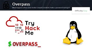 tryhackme | overpass writeup - walkthrough