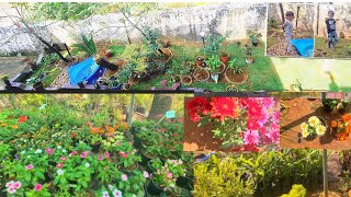 വെറും 48 മണിക്കൂറിൽ ഗാർഡൻ സെറ്റ് ആക്കിയപ്പോൾ😇 garden ideas for home how to make garden in small area