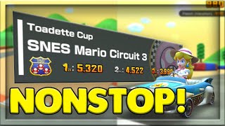 HOW TO NONSTOP COMBO SNES MARIO CIRCUIT 3!?! - SYDNEY TOUR! MARIO KART TOUR