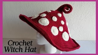 Crochet Witch Hat (Inspired by Mushrooms)