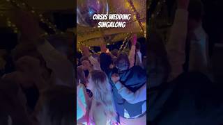Oasis wedding singalong - Champagne Supernova at a Yorkshire tipi wedding #weddingmusic #shorts