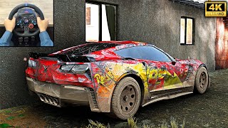 Lightning McQueen Reborn | Forza Horizon 5 Rebuilding | Logitech g29 gameplay