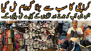 Sohrab Godam Shershah Karachi biggest Chor Godam branded Shoes Market