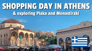 Shopping day in Athens \u0026 Exploring Plaka and Monastiraki