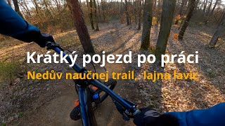 Krátký pojezd po práci - Nedův naučnej jump trail, lajna lavic