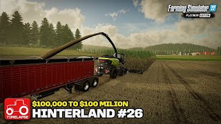 CLAAS JAGUAR SUGARCANE HARVEST!! [Hinterland $100,000 To $100 Million] FS22 Timelapse # 26