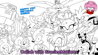 Sonic Birthday Comic DUB - Collab with GracieeMations