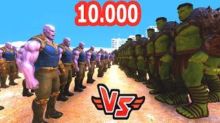 10.000 HULK VS 500 THANOS 😱 - Süper Kahramanlar