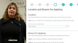 CSUMB Summer Housing Application - Reason for Applying Page