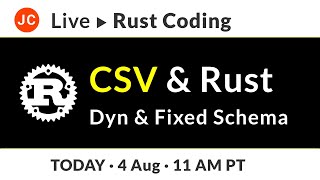 JC Rust Live Coding ➜ CSV & Rust