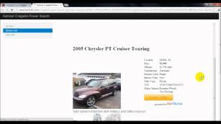Craigslist Power Search - search VIN