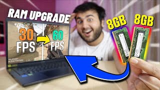 RAM Upgrade 8GB to 16GB (Dual Channel) in Laptop⚡️| Performance ??