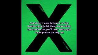 Ed Sheeran - One (Lyrics)