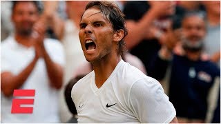 Rafael Nadal outlasts Nick Kyrgios in four sets to advance | 2019 Wimbledon Highlights