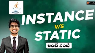 Instance Static in Java Telugu
