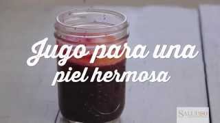 Jugo morado para una piel hermosa