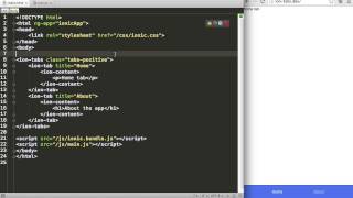 Ionic: Making Tabbed Interfaces in Ionic