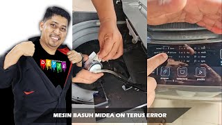 MESIN BASUH MIDEA ON TERUS ERROR