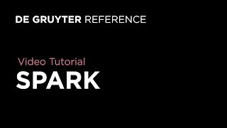 Tutorial: Spark Online Reference