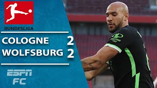 Wolfsburg’s unbeaten record survives after fightback vs. Cologne | ESPN FC Bundesliga Highlights