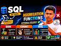 SQL Aggregation Functions Explained 🔥 | COUNT SUM AVG MAX MIN