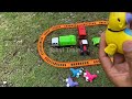 finding and assembling electric toy trains fast trains multi express trains thomas