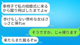 義姉は私の車椅子を見下し、結婚式場の入り口で蹴り飛ばして追い払った。「歩けない女は入れません」と言って、私を追い払った。