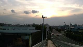 夕陽ライブ0624(18時27分頃)「暮れゆく空、カラスと共に」@横浜市中区・本牧ふ頭　アキラS