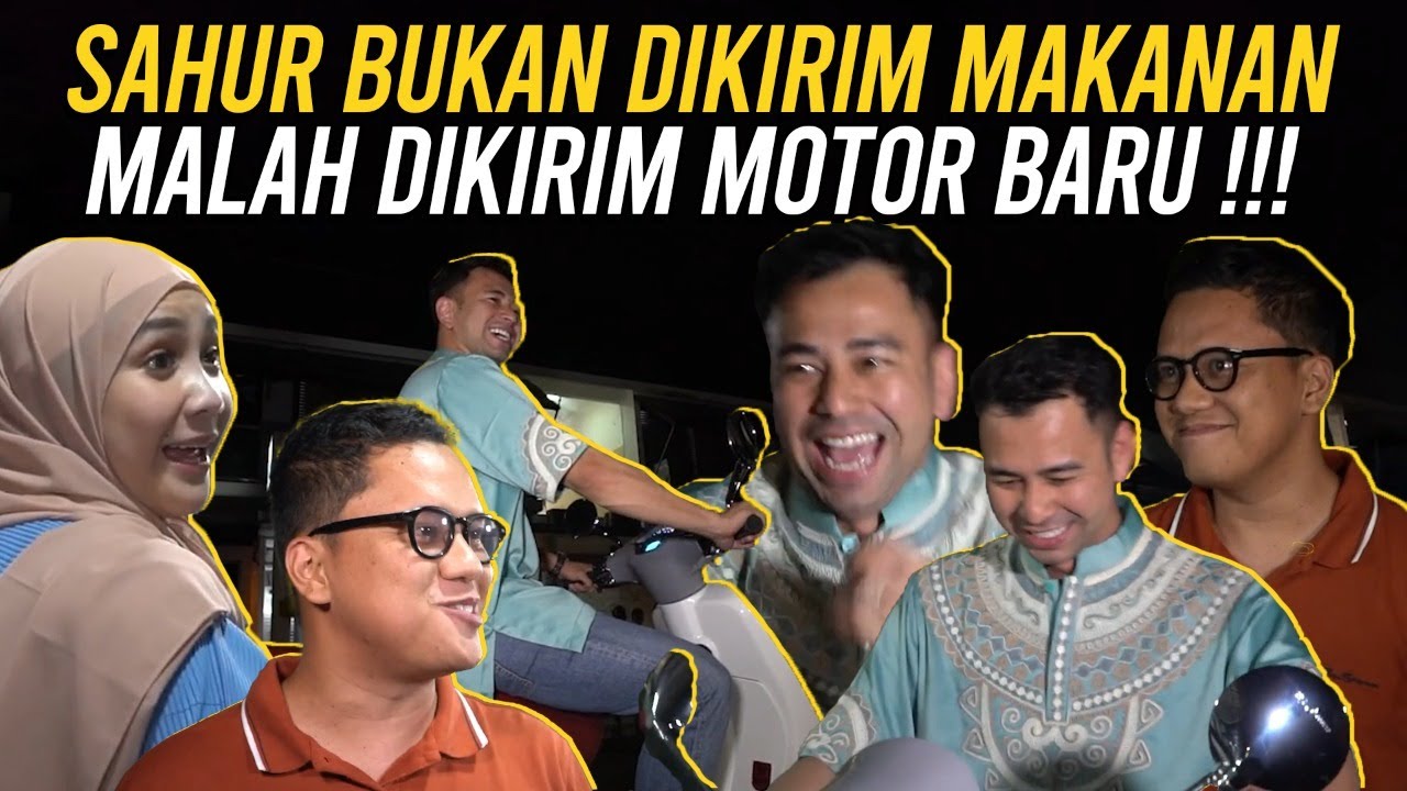 RAFFI LANGSUNG SUJUD !!! ARIEF MUHAMMAD DATANG ANTERIN VESPA LIMITED EDITION...