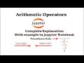 Arithmetic Operators and Expression in Python | Precedence Rules | Python for Beginners
