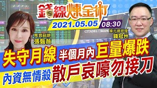 【錢線煉金術 盤中】空頭來趕緊賣股？台股連日重挫.美股再傳升息 指數恐再陷震盪 @中天財經頻道CtiFinance  20210505