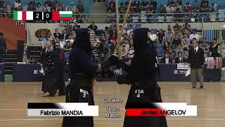 17th World Kendo Championships Men's TEAM MATCH 6ch Italy vs Bulgaria