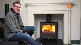 Demo Of The Ecosy+ Mulberry 10 Cast Iron ( 10kw to 13kw ) Eco Design Woodburning Stove