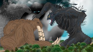 Titanus Amhuluk VS Behemoth VS Godzilla [Godzilla cartoon] Ep.01