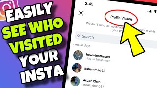 (2026 UPDATE) How to See Who Visited / Viewed your Instagram Profile for FREE - Android/iPhone