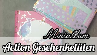 Fotoalbum aus  Action Papiertüten* Action 30×15 Block* Action Stickerbook* Schnell und Einfach