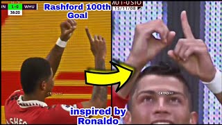Marcus Rashford 100 goals for Manchester united || Rashford Goal vs Westham united