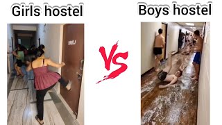 Girls VS Boys Hostel 🤣🤕 #memes