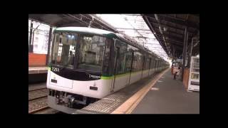 京阪電車＊＊＊6/4　7201編成君の朝の1往復