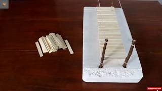 How to make a bridge with popsicle sticks | 5 MINUTE CRAFTS VIDEOS