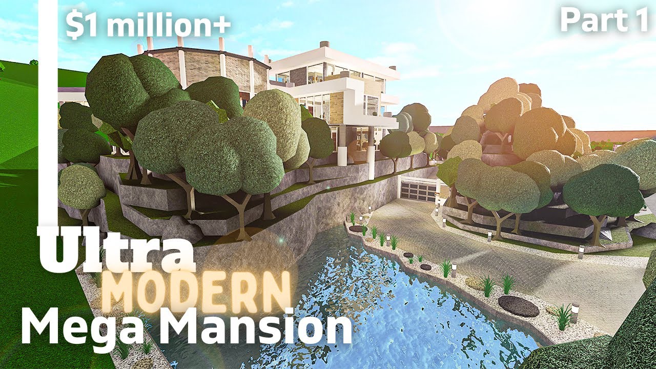 Ultra Modern Mega Mansion 💰 Roblox Bloxburg Build (Part 1/4) - YouTube