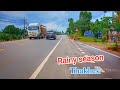 Beautiful road in Thakhek district, Khammouane province in rainy season ( 2024 )