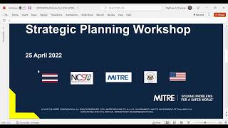 การจัดประชุมเชิงปฏิบัติการ การจัดทํา Roadmap ระหว่าง สกมช. - MITRE วันที่ 29 พฤษภาคม 2565